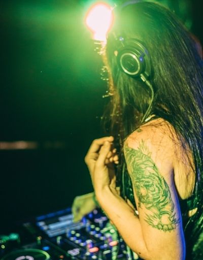 Female DJ at Club Photo
