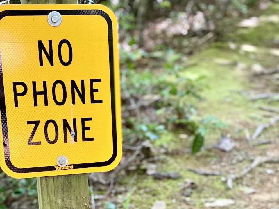 A no phone zone at Snowbird Lodge