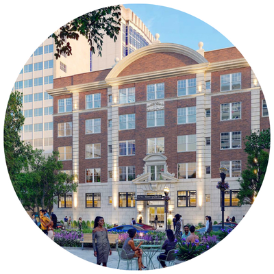 Hotel Merrydelle on the Square Render